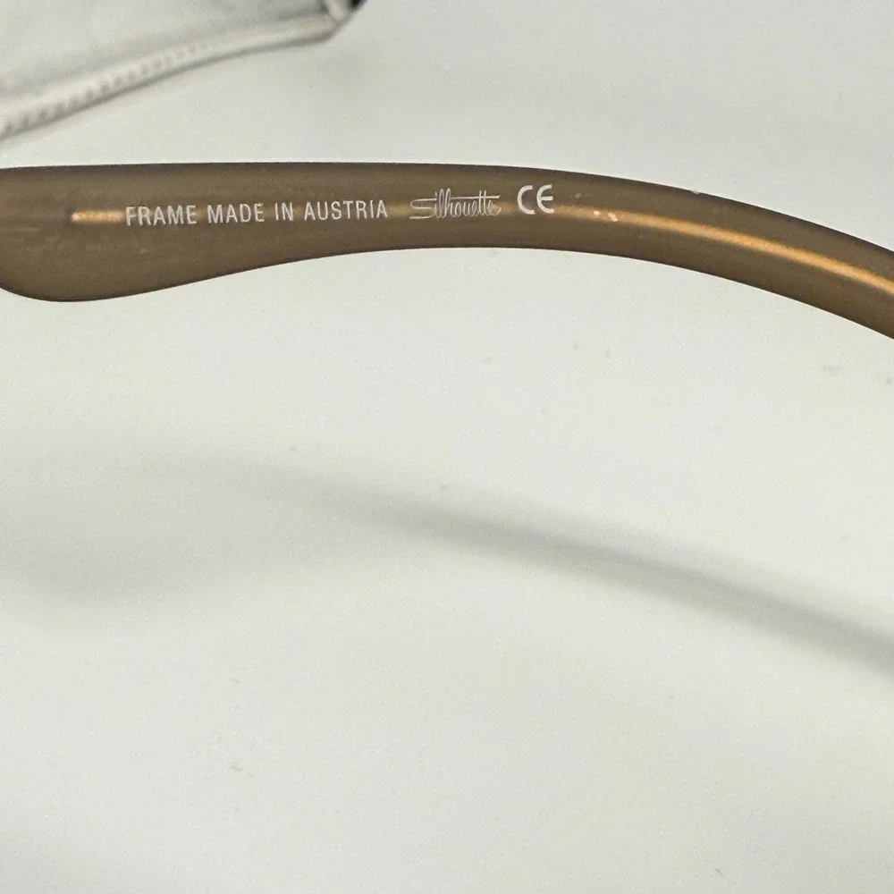 Silhouette 7608 40 6055 Rimless Eyeglasses Brown Bronze 19 140‎ Austria Titanium